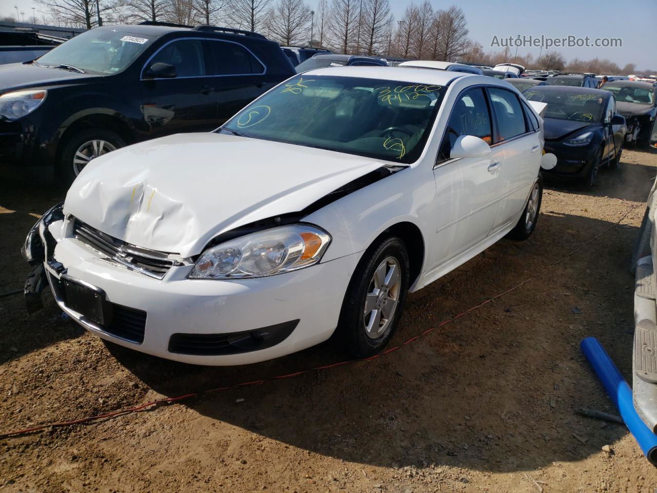 2011 Chevrolet Impala Lt White vin: 2G1WG5EK9B1306921