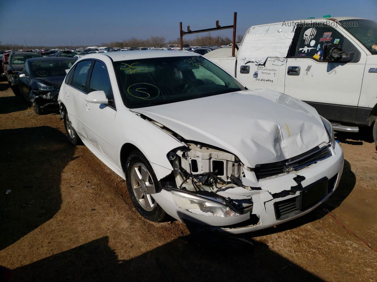 2011 Chevrolet Impala Lt White vin: 2G1WG5EK9B1306921