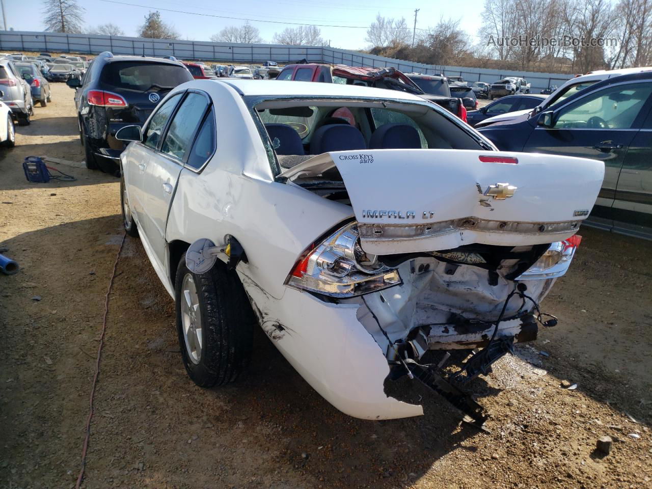 2011 Chevrolet Impala Lt White vin: 2G1WG5EK9B1306921