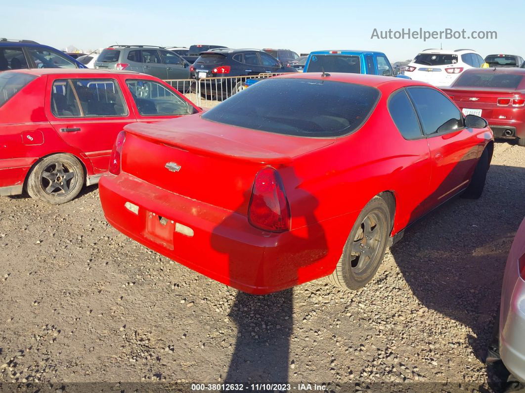 2006 Chevrolet Monte Carlo Ls Red vin: 2G1WJ15K369220506