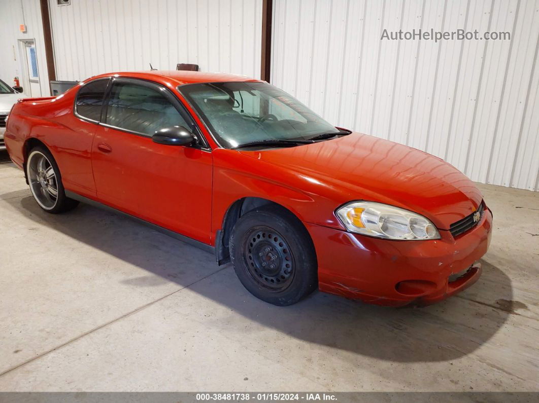 2006 Chevrolet Monte Carlo Ls Красный vin: 2G1WJ15K569321756