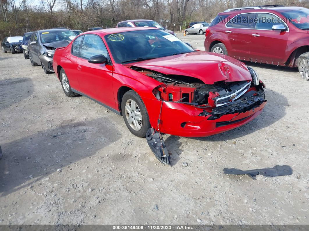 2006 Chevrolet Monte Carlo Ls Red vin: 2G1WJ15K669418500