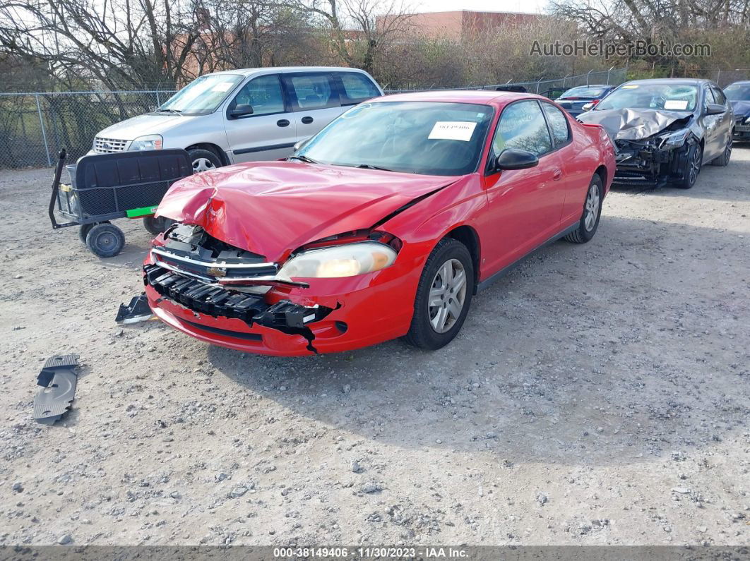 2006 Chevrolet Monte Carlo Ls Red vin: 2G1WJ15K669418500