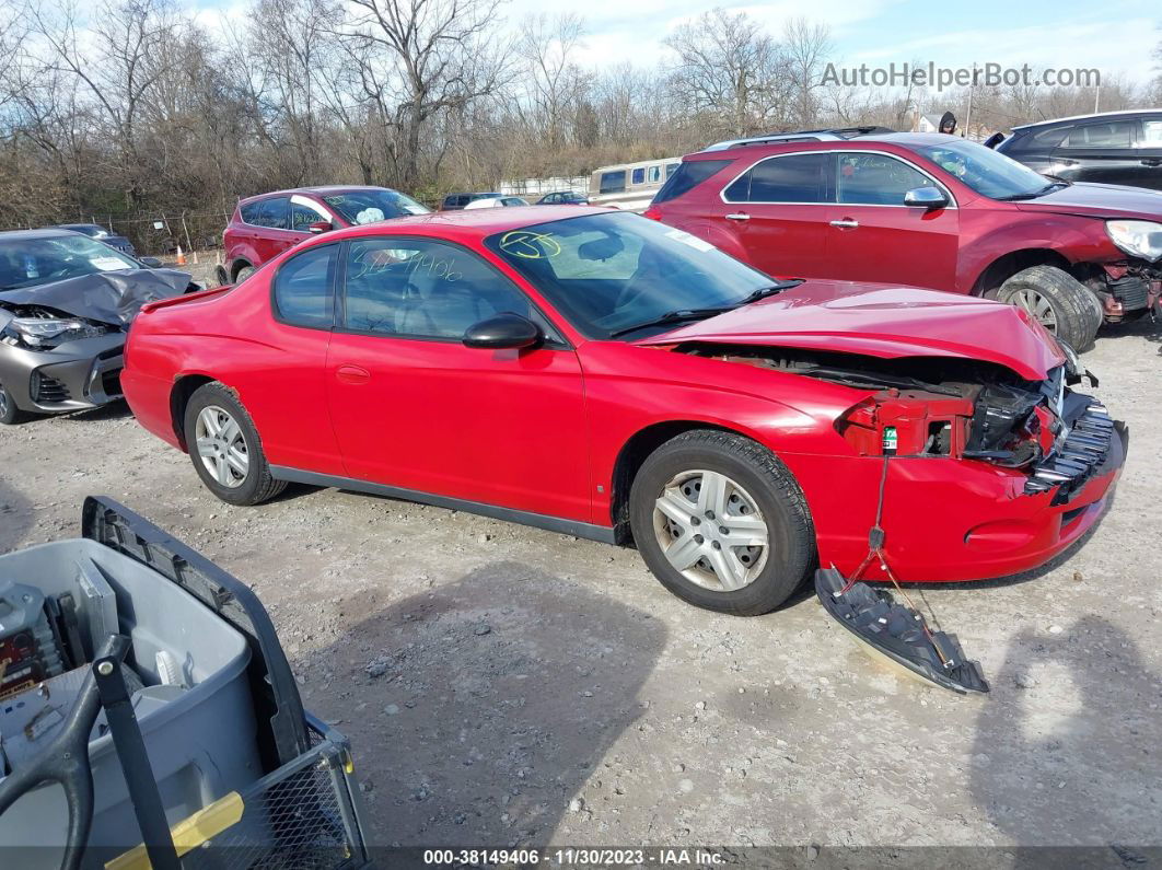 2006 Chevrolet Monte Carlo Ls Red vin: 2G1WJ15K669418500