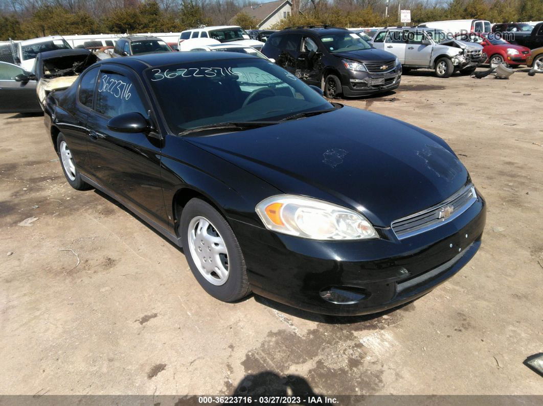 2006 Chevrolet Monte Carlo Ls Черный vin: 2G1WJ15K769162478