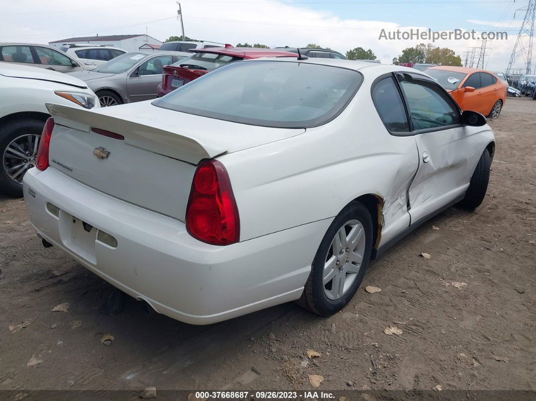 2006 Chevrolet Monte Carlo Lt 3.9l White vin: 2G1WK151169172346