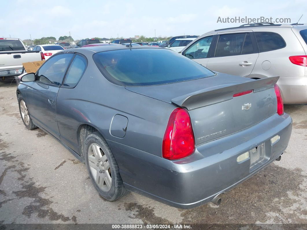 2006 Chevrolet Monte Carlo Lt Gray vin: 2G1WK151169215258