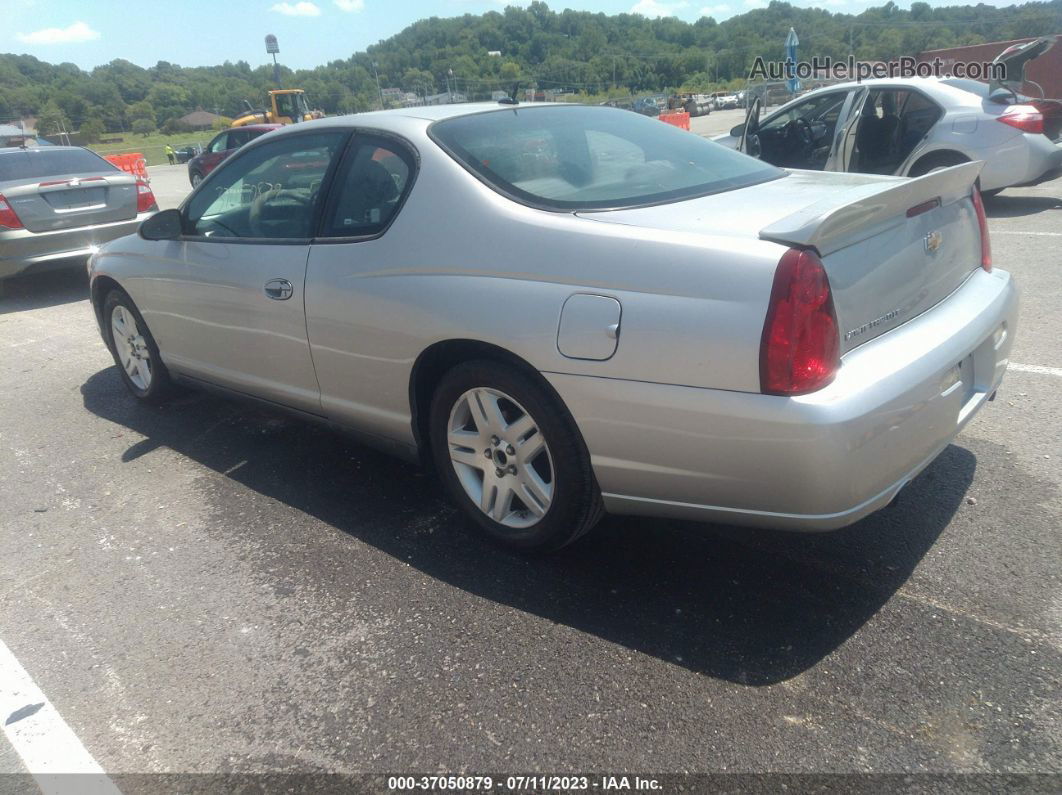 2006 Chevrolet Monte Carlo Lt 3.9l Silver vin: 2G1WK151469311529