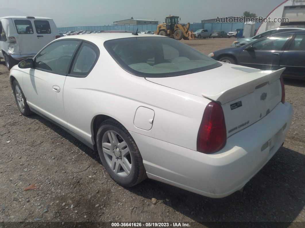 2006 Chevrolet Monte Carlo Lt 3.9l White vin: 2G1WK151569196455