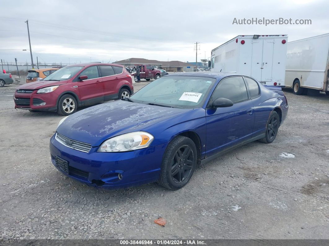 2006 Chevrolet Monte Carlo Lt Blue vin: 2G1WK151669391786