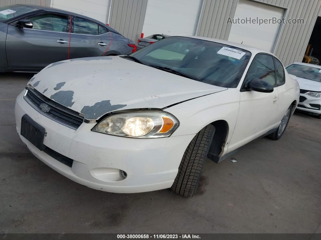 2006 Chevrolet Monte Carlo Lt White vin: 2G1WK151869272847