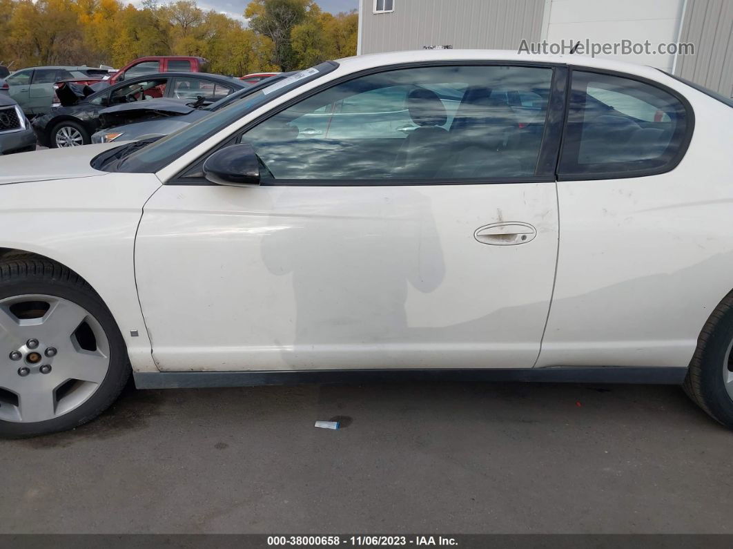 2006 Chevrolet Monte Carlo Lt White vin: 2G1WK151869272847