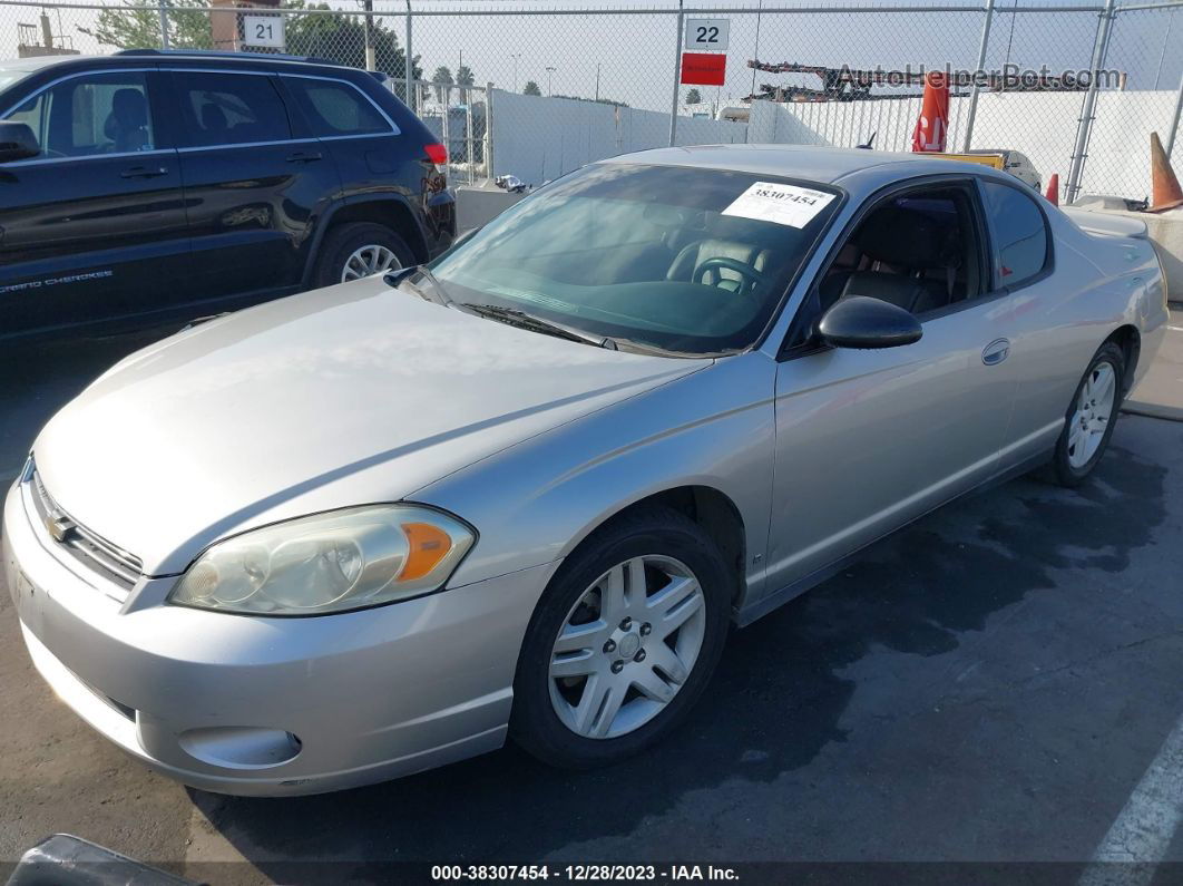 2006 Chevrolet Monte Carlo Lt Silver vin: 2G1WK151969220840