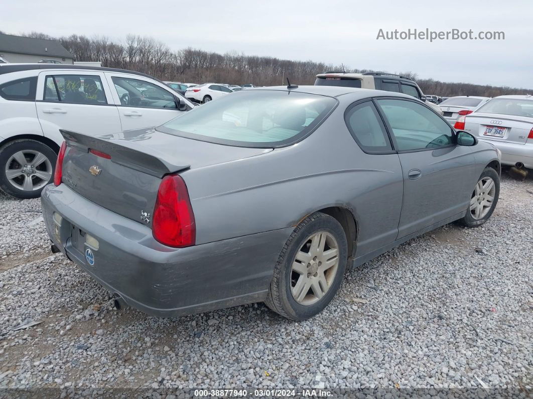 2006 Chevrolet Monte Carlo Lt Gray vin: 2G1WK151969230851