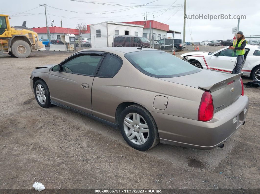 2006 Chevrolet Monte Carlo Lt Brown vin: 2G1WK151969288040