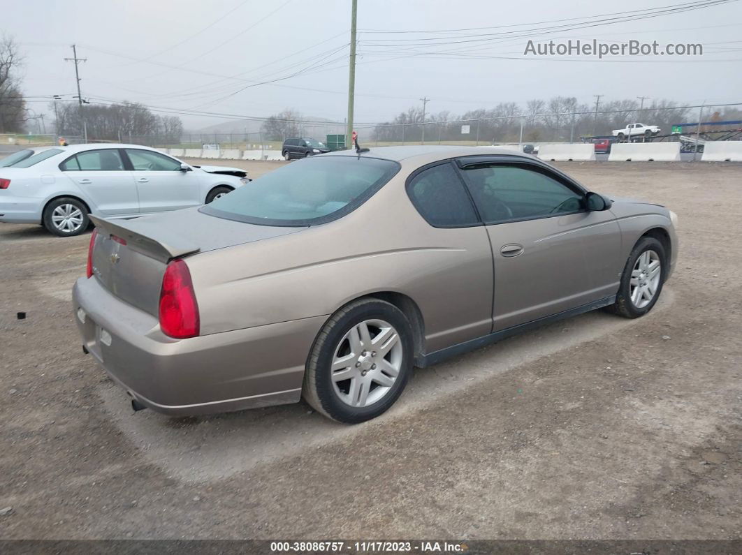 2006 Chevrolet Monte Carlo Lt Brown vin: 2G1WK151969288040