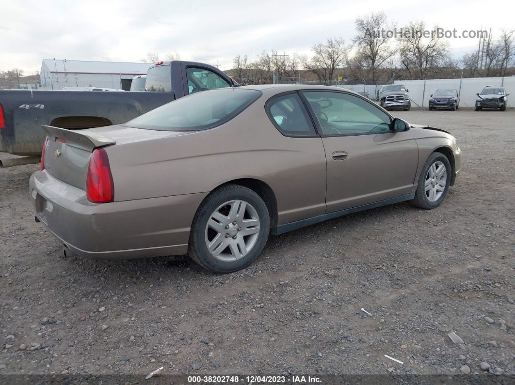 2006 Chevrolet Monte Carlo Lt Tan vin: 2G1WK151969316922