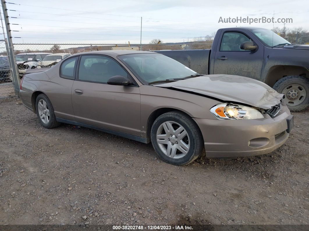 2006 Chevrolet Monte Carlo Lt Tan vin: 2G1WK151969316922