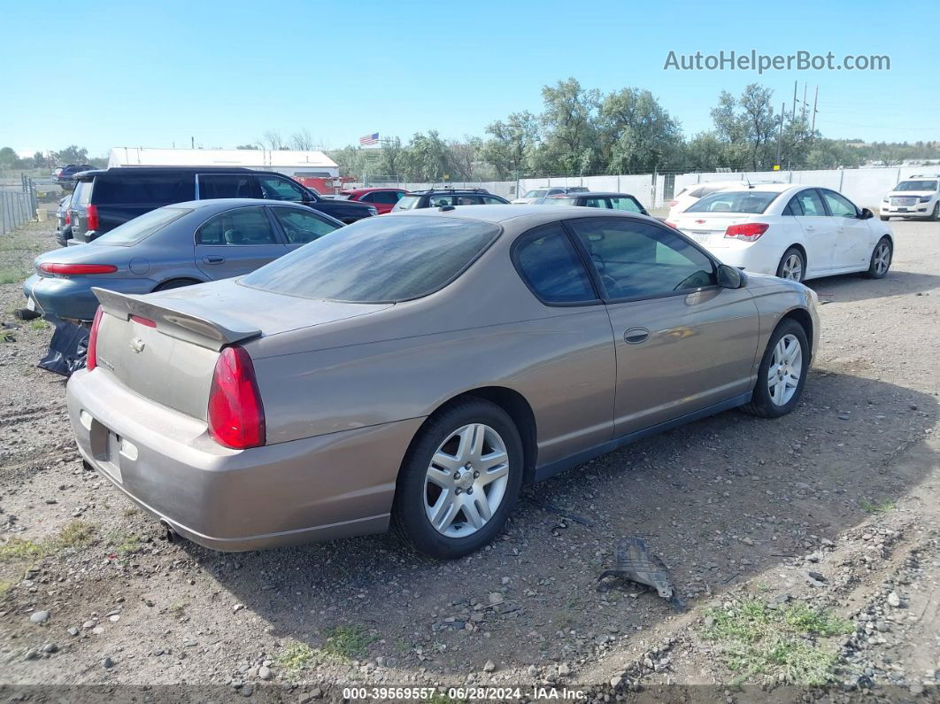 2006 Chevrolet Monte Carlo Lt Коричневый vin: 2G1WK151969335308