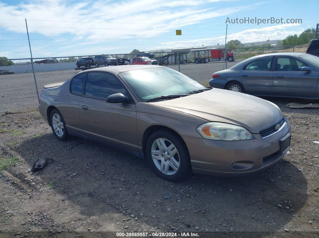 2006 Chevrolet Monte Carlo Lt Brown vin: 2G1WK151969335308