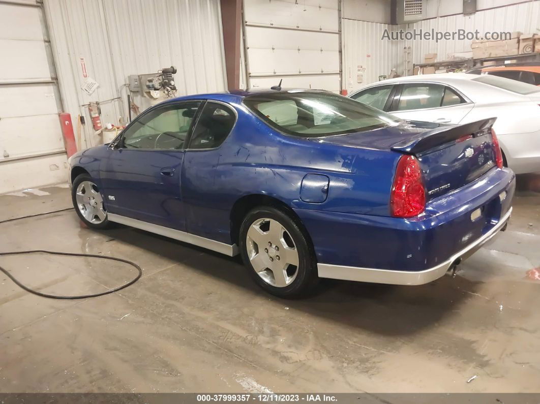 2006 Chevrolet Monte Carlo Ss Blue vin: 2G1WL15C069371127