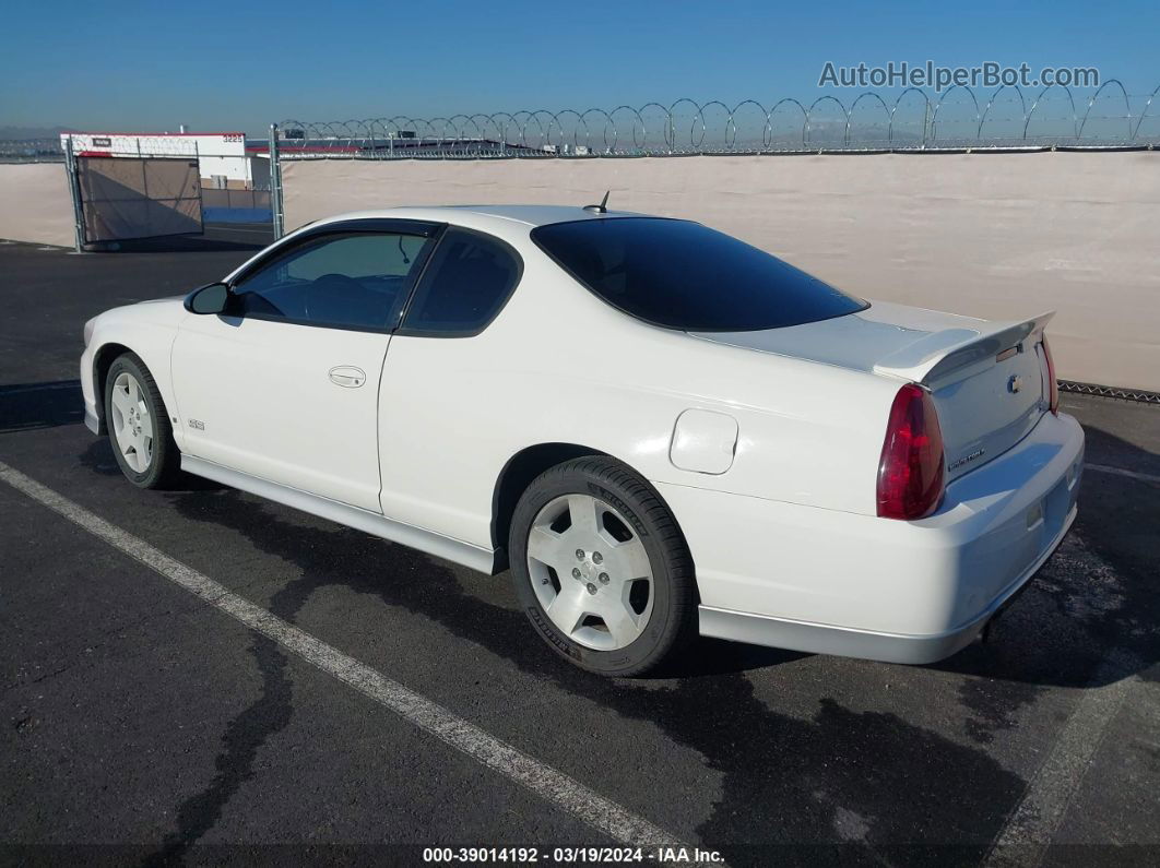 2006 Chevrolet Monte Carlo Ss White vin: 2G1WL15C369422734