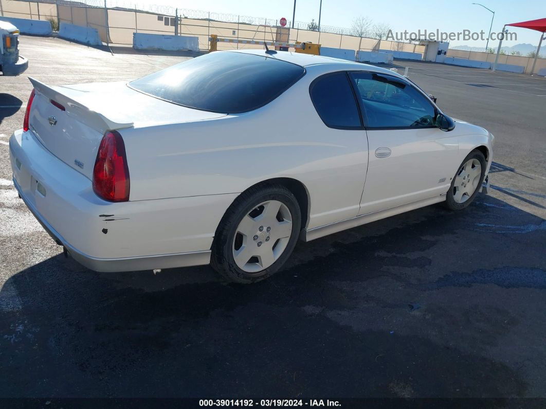 2006 Chevrolet Monte Carlo Ss White vin: 2G1WL15C369422734