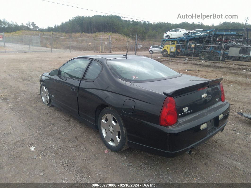 2006 Chevrolet Monte Carlo Ss Black vin: 2G1WL15C569332565