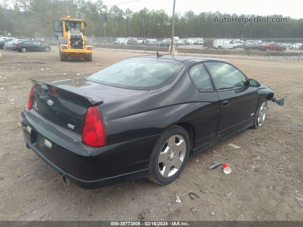 2006 Chevrolet Monte Carlo Ss Black vin: 2G1WL15C569332565