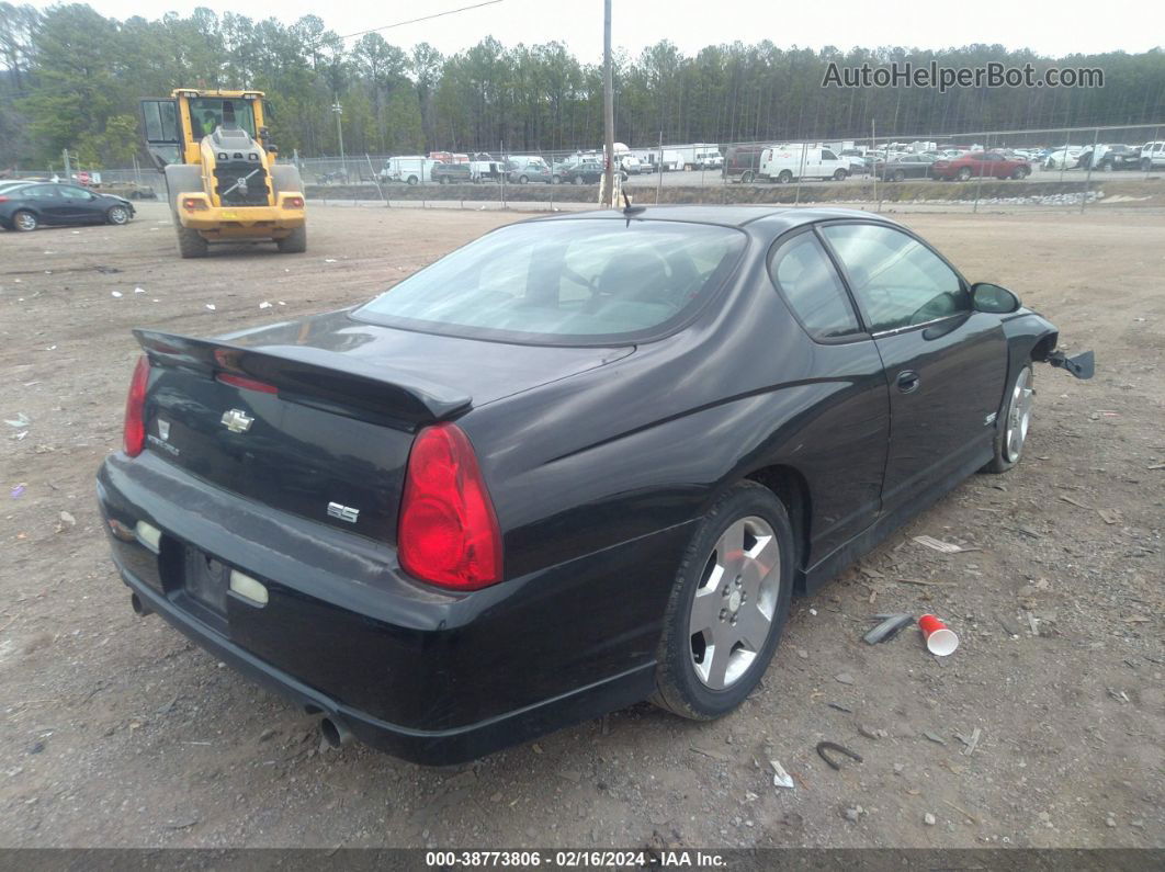 2006 Chevrolet Monte Carlo Ss Black vin: 2G1WL15C569332565