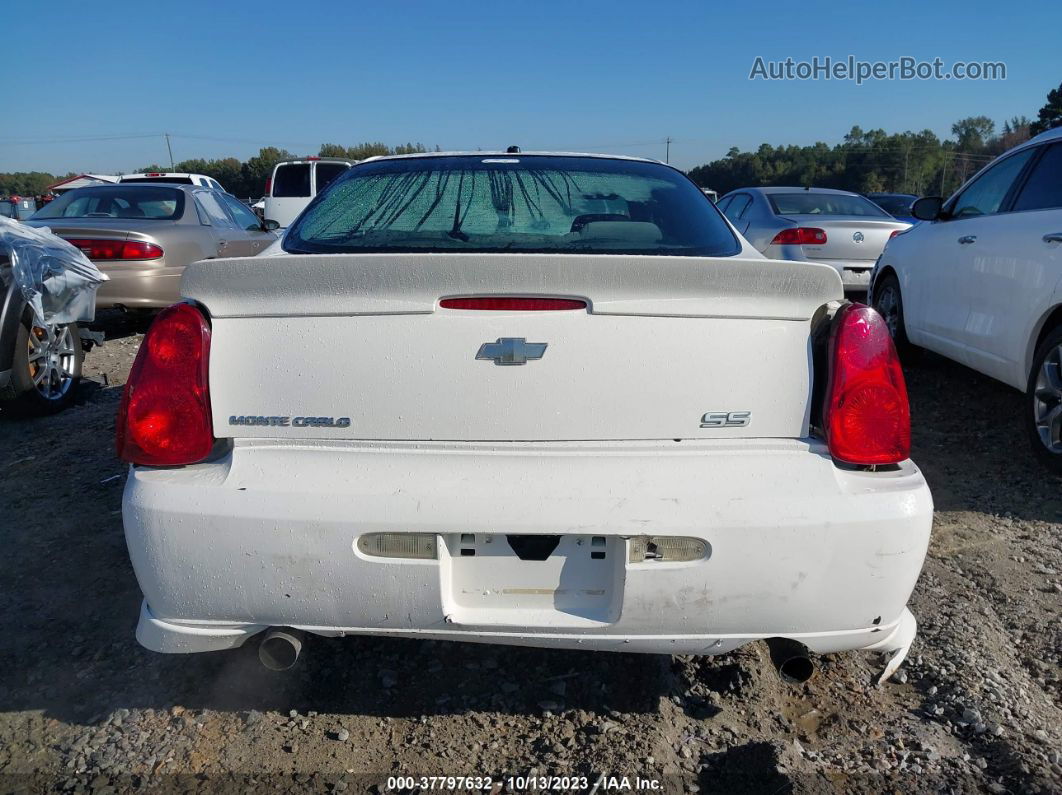 2006 Chevrolet Monte Carlo Ss White vin: 2G1WL15C669425255