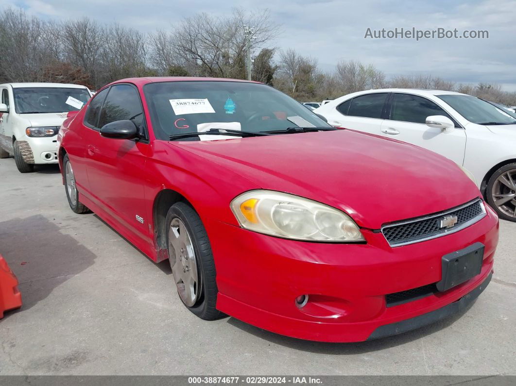 2006 Chevrolet Monte Carlo Ss Красный vin: 2G1WL15C869353720