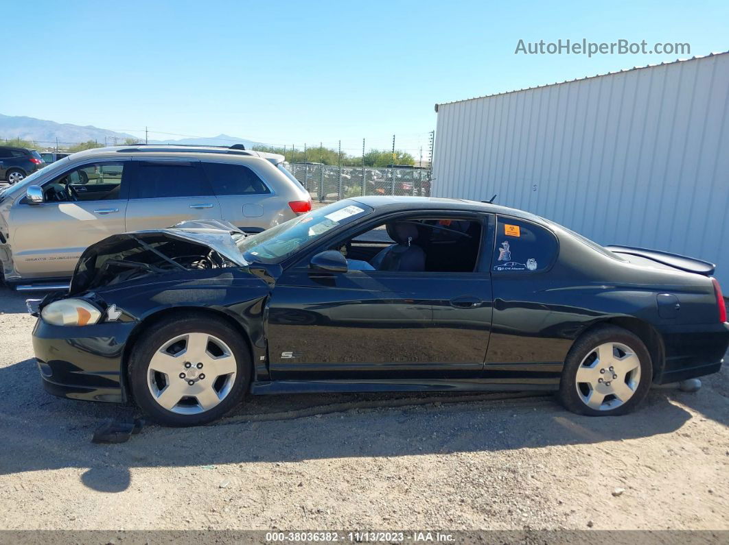 2006 Chevrolet Monte Carlo Ss Черный vin: 2G1WL15CX69345893