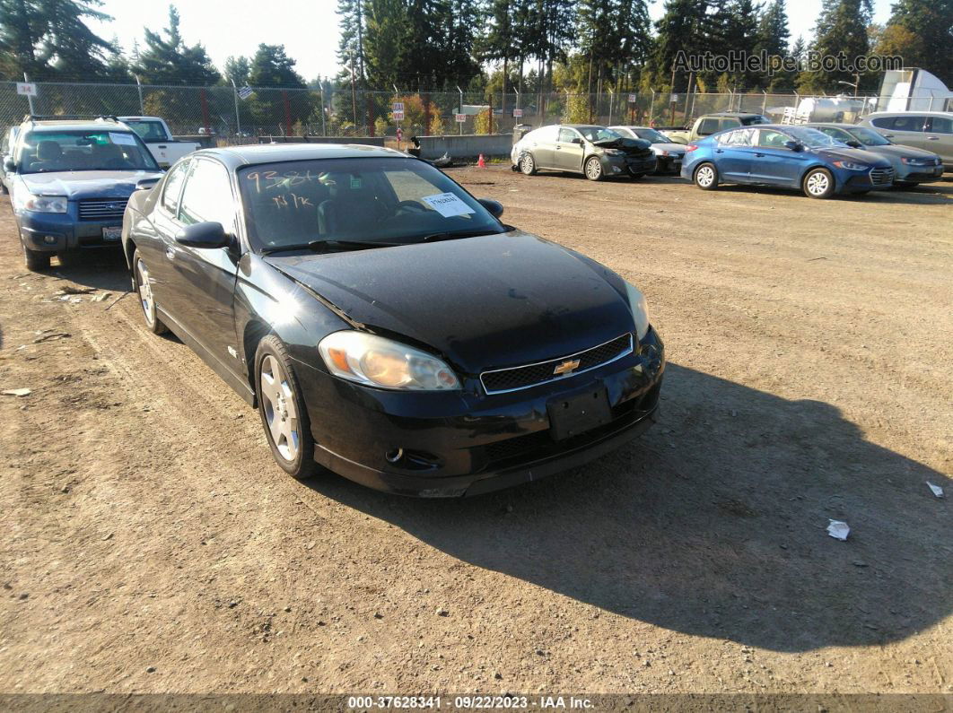 2006 Chevrolet Monte Carlo Ss Black vin: 2G1WL16C669242873