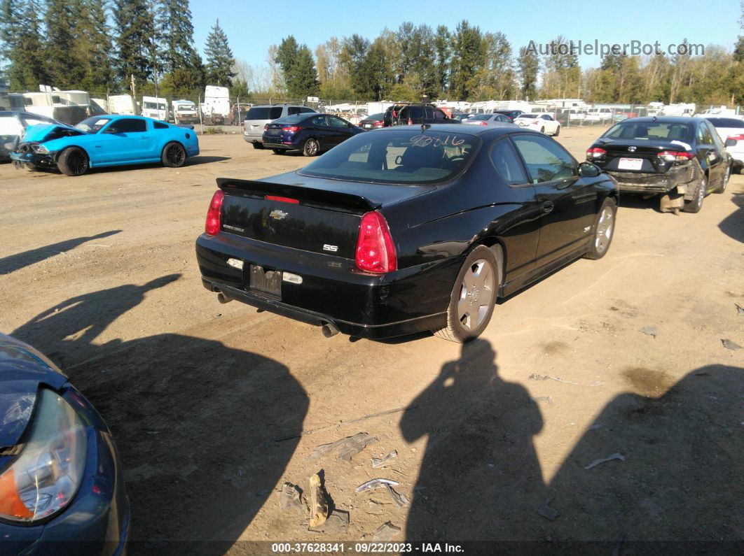 2006 Chevrolet Monte Carlo Ss Черный vin: 2G1WL16C669242873