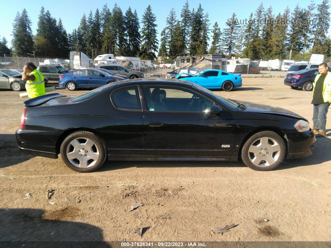 2006 Chevrolet Monte Carlo Ss Black vin: 2G1WL16C669242873