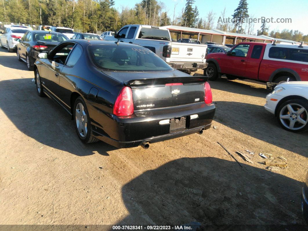 2006 Chevrolet Monte Carlo Ss Черный vin: 2G1WL16C669242873