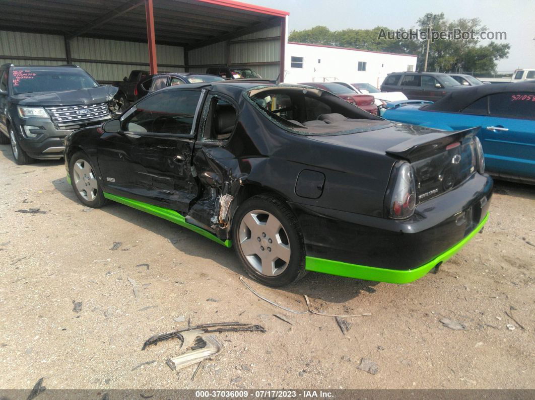 2006 Chevrolet Monte Carlo Ss Black vin: 2G1WL16C769372662