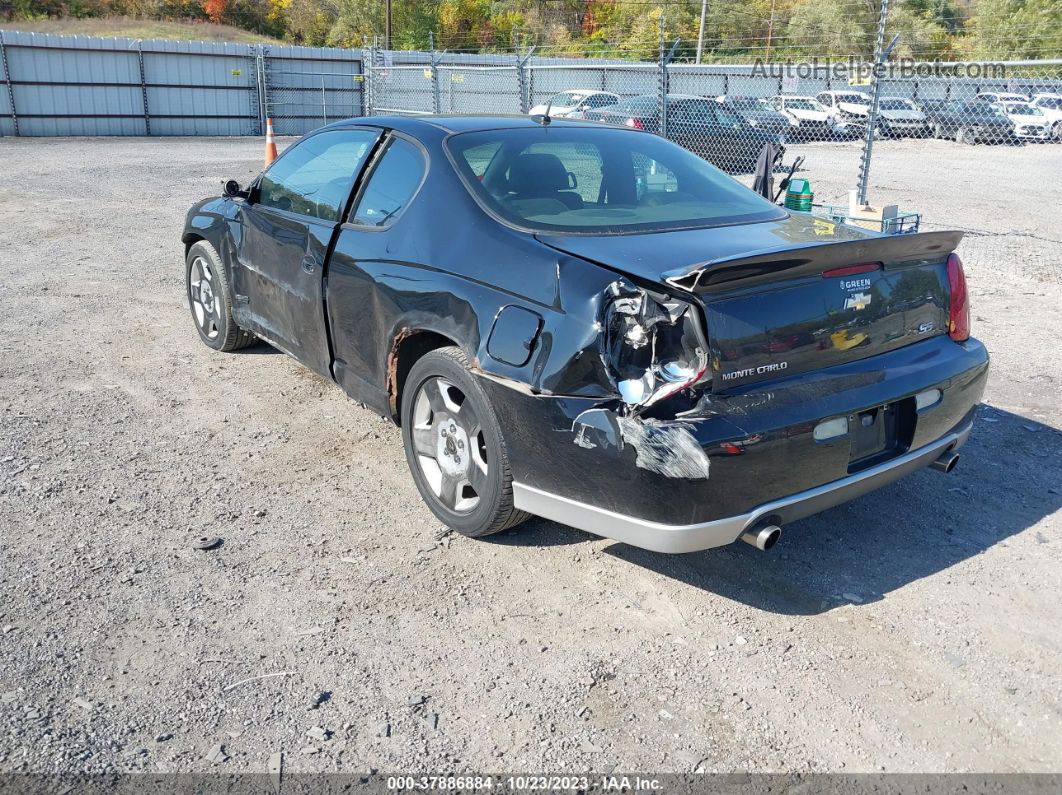 2006 Chevrolet Monte Carlo Ss Black vin: 2G1WL16C969342997