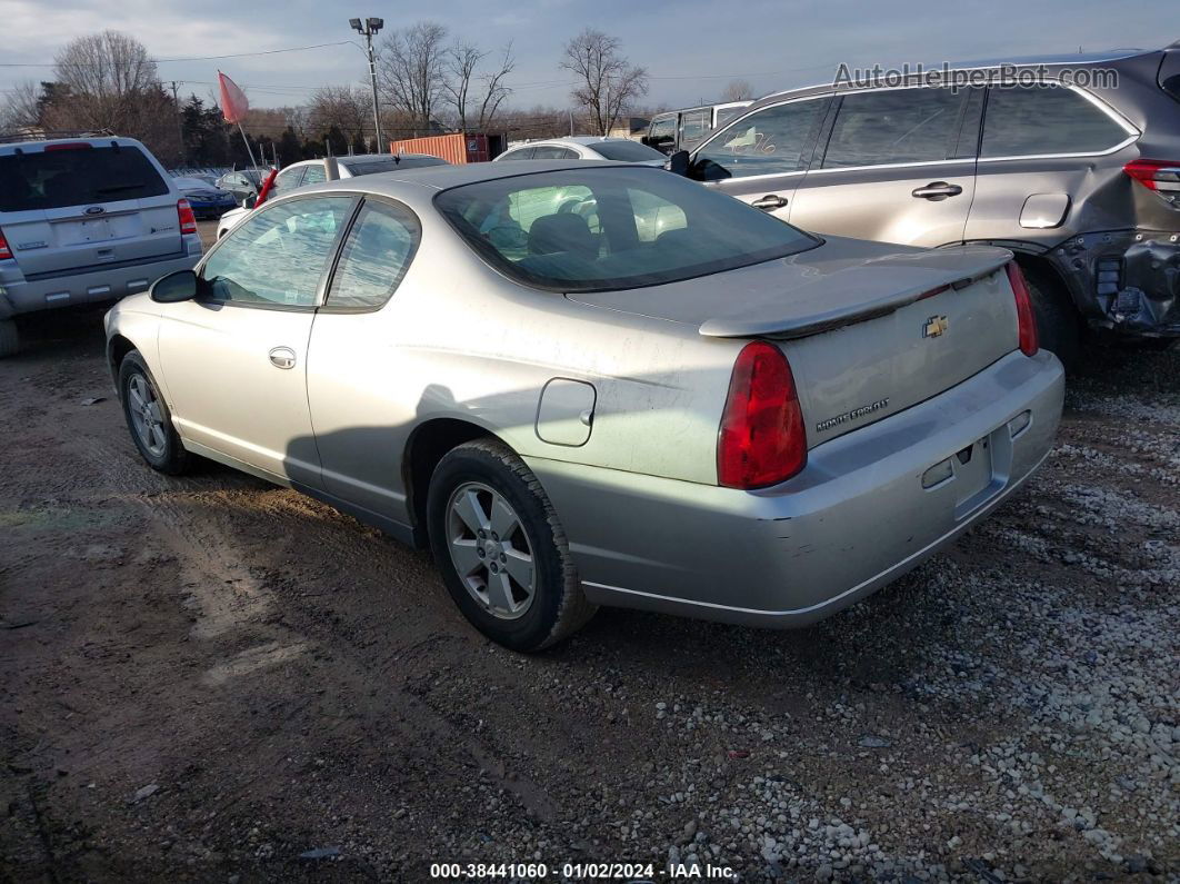 2006 Chevrolet Monte Carlo Lt Silver vin: 2G1WM15K069225105