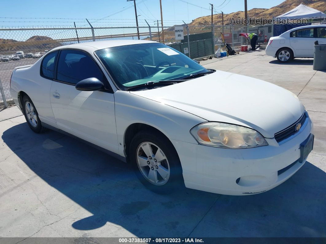 2006 Chevrolet Monte Carlo Lt 3.5l White vin: 2G1WM15K169381895