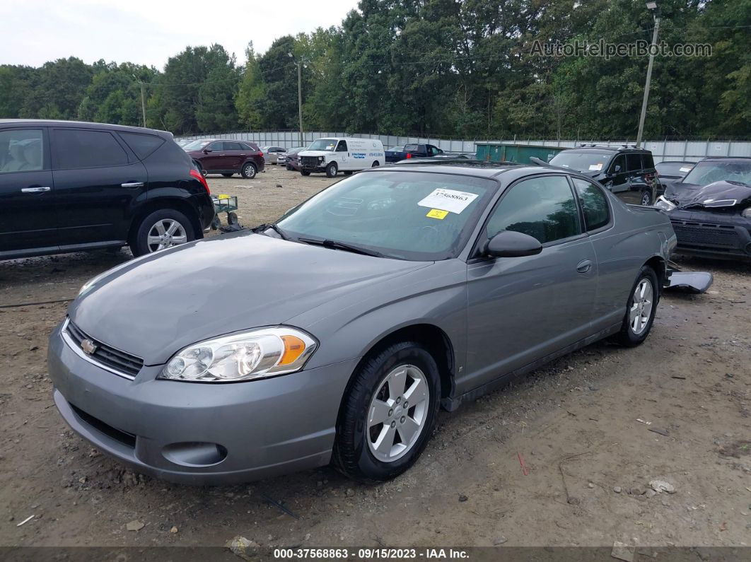 2006 Chevrolet Monte Carlo Lt 3.5l Gray vin: 2G1WM15K269264813