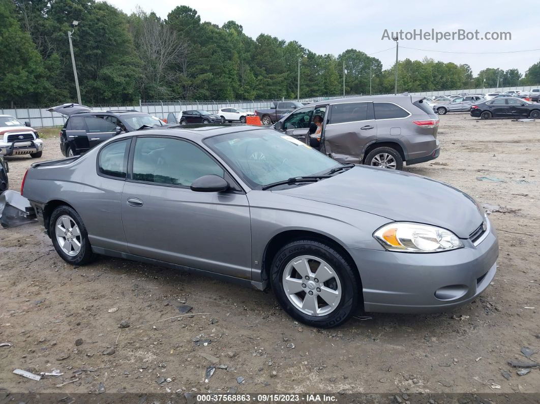 2006 Chevrolet Monte Carlo Lt 3.5l Gray vin: 2G1WM15K269264813