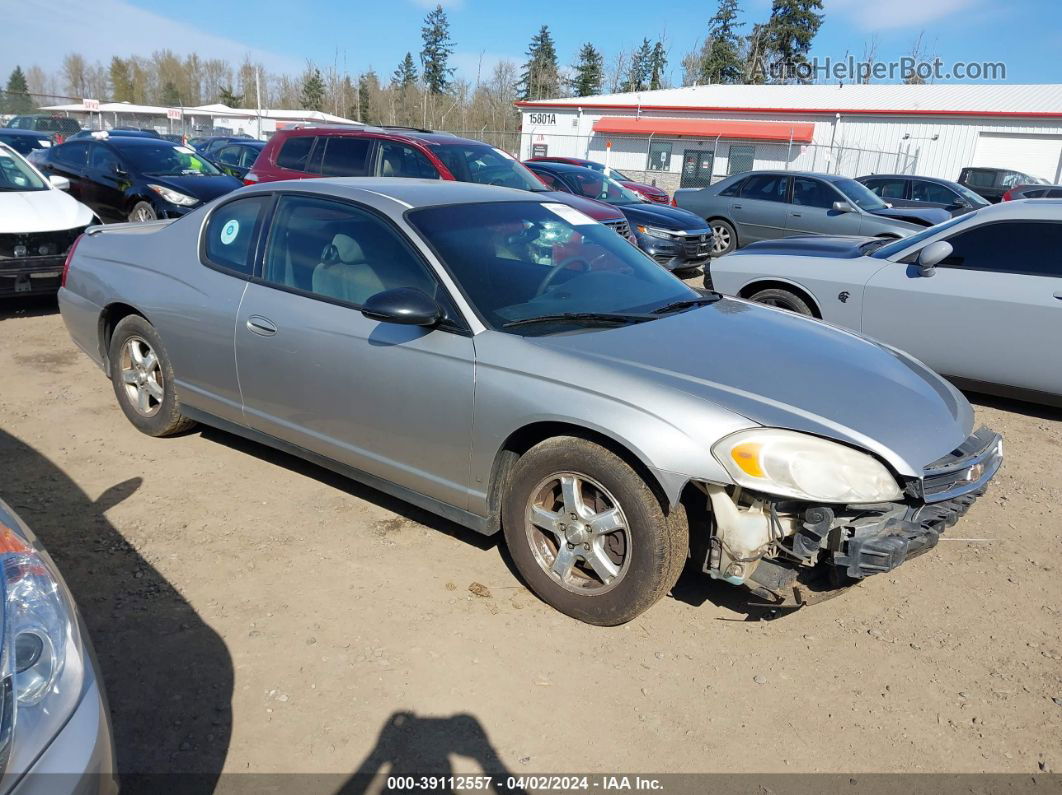 2006 Chevrolet Monte Carlo Lt Silver vin: 2G1WM15K369204538