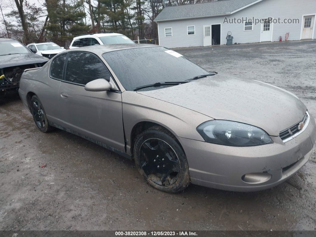 2006 Chevrolet Monte Carlo Lt Beige vin: 2G1WM15K369258325