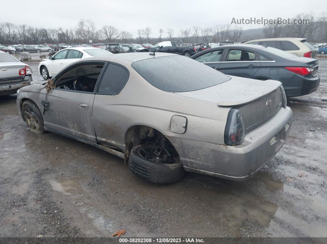 2006 Chevrolet Monte Carlo Lt Beige vin: 2G1WM15K369258325