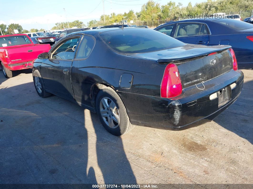 2006 Chevrolet Monte Carlo Lt 3.5l Черный vin: 2G1WM15K669380564