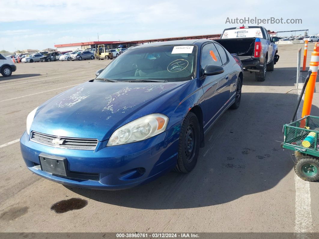 2006 Chevrolet Monte Carlo Lt Blue vin: 2G1WM15K769235954