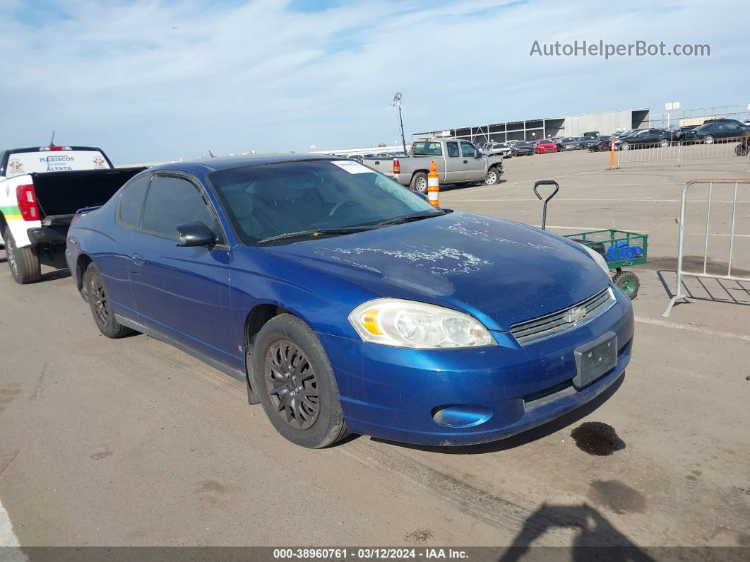 2006 Chevrolet Monte Carlo Lt Blue vin: 2G1WM15K769235954