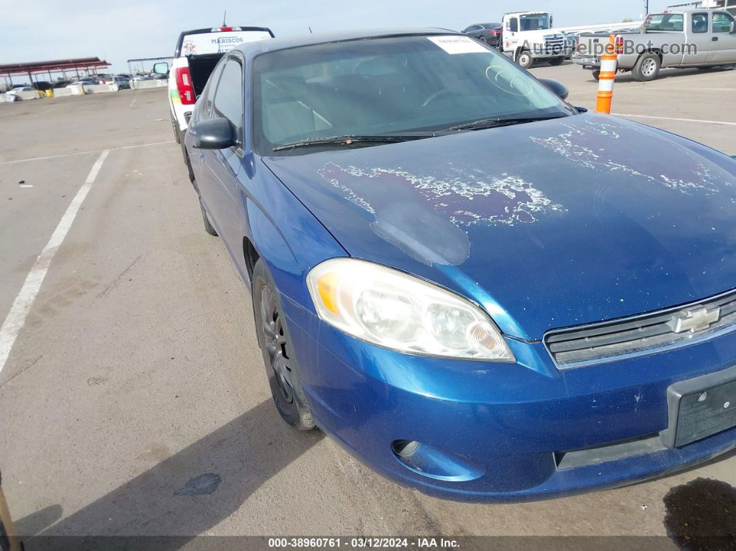 2006 Chevrolet Monte Carlo Lt Blue vin: 2G1WM15K769235954